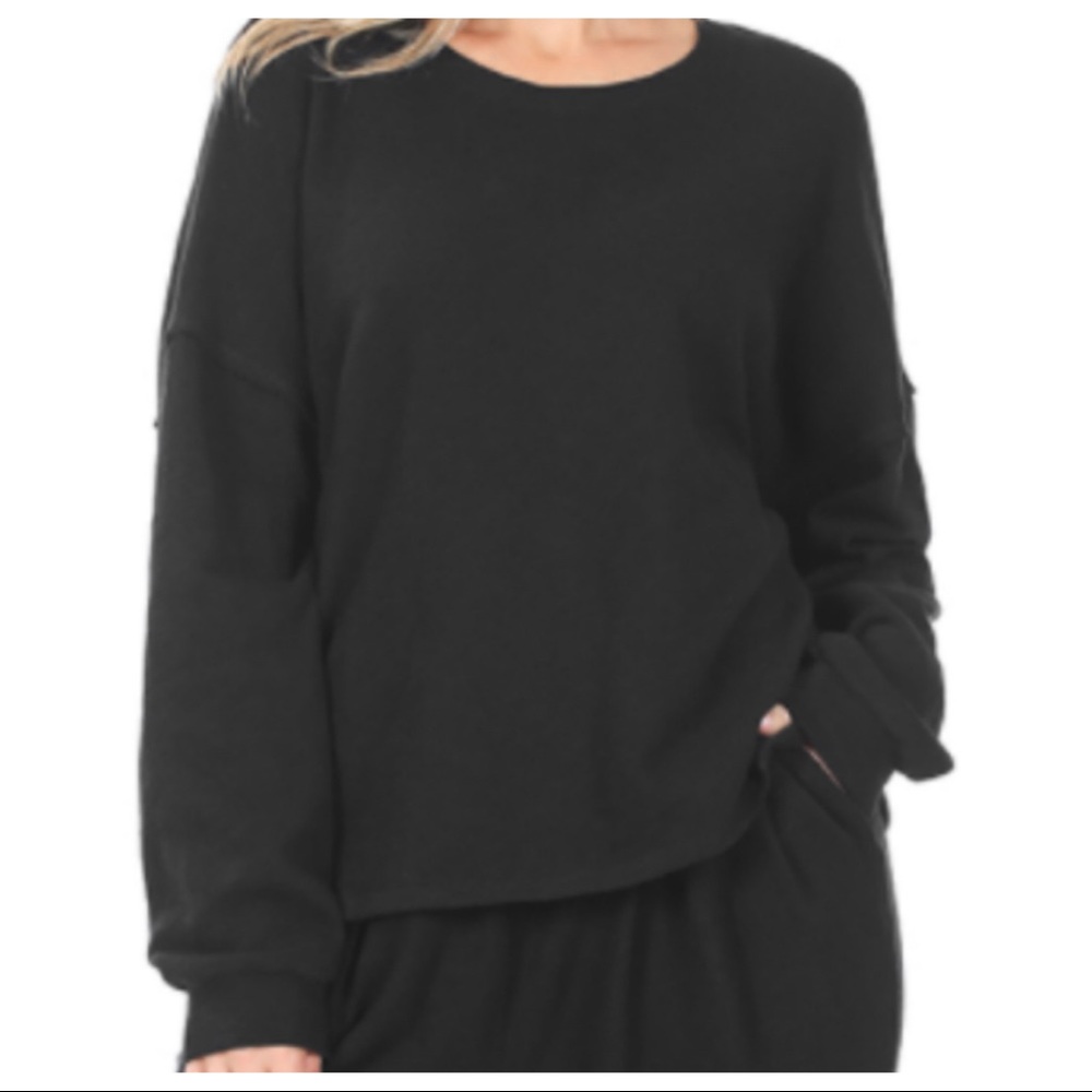 #36 Chic Cotton Black Lounge Set - Picture 6 of 7